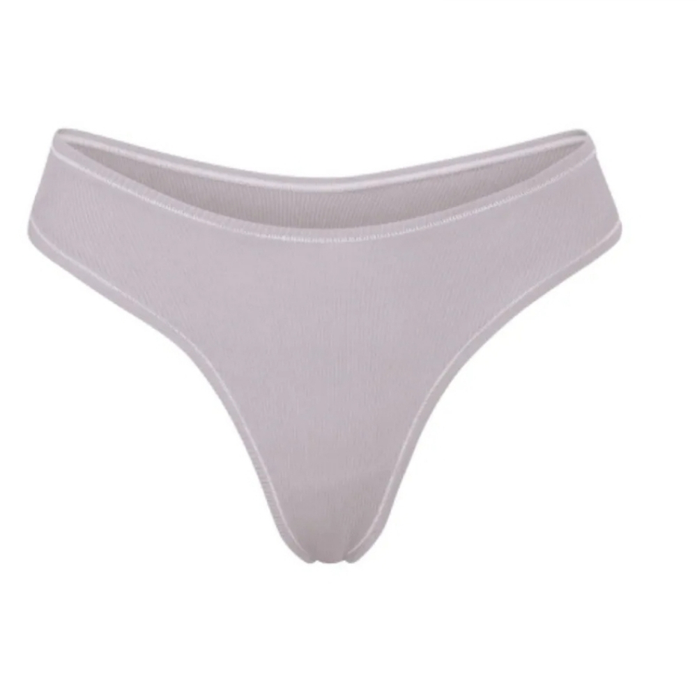 SKIMS 4X Cotton Jersey Dipped Thong | Iris Mica